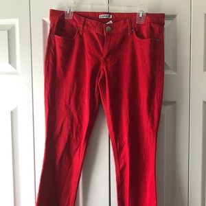 Red jeans